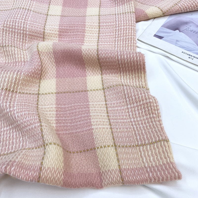 Picture of Scarf shawl ladies autumn and winter stall wholesale 2022 new Korean student Joker imitation cashmere plaid scarf