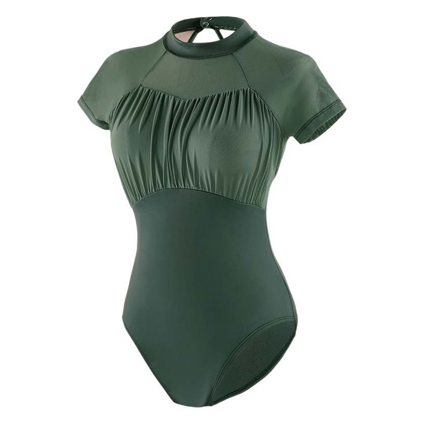 Art Exam Dance Clothing Body Suit Adult Summer Short-Sleeved Ballet Jumpsuit 2025 New Basic Training Clothing Gymnastics Suit