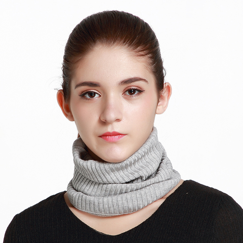 Picture of Tangge Silk Cashmere Scarf for Men and Women Warm Knitted Cycling Windproof Pullover Neck Set Silk Scarf Wool Scarf