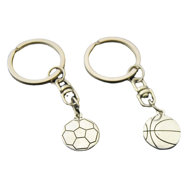 Cross-border Hot Soccer Keychain Sneakers Key Chain Personalized Football Key Ring Player Souvenir Key Chain