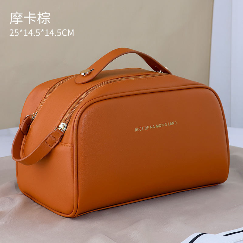 Picture of ins style portable cosmetic bag large capacity travel portable wash bag new super popular wash cosmetics storage bag
