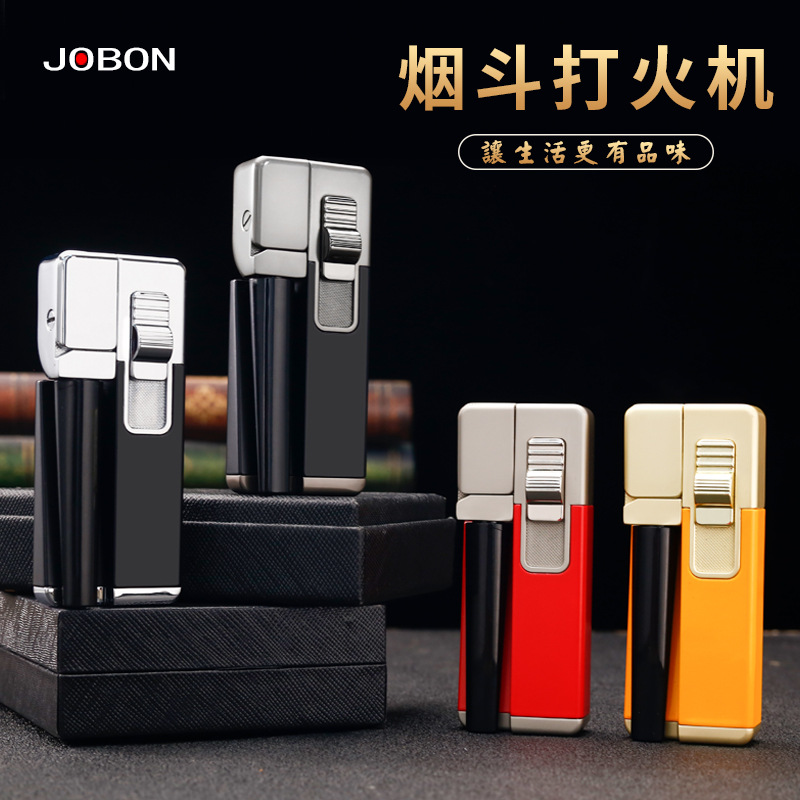Picture of 2023 new Jobon Zhongbang pipe lighter inflatable open fire foldable multi-purpose metal cigarette lighter cross-border
