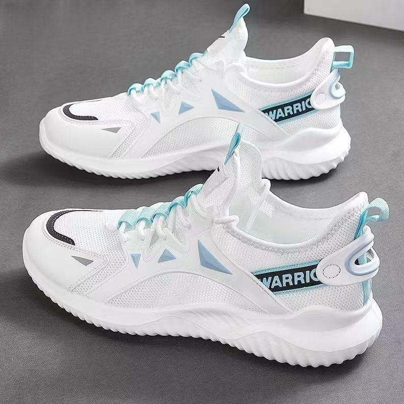 Men's Shoes New Summer Men's Mesh Breathable Casual Shoes Fashionable All-match sneaker Solid Color Men's Casual Shoes