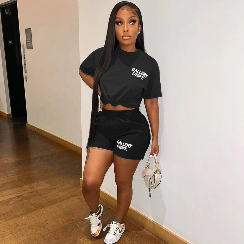 Picture of Z5617 2022 Europe and the United States cross-border Amazon independent station eBay hot casual T-shirt shorts set