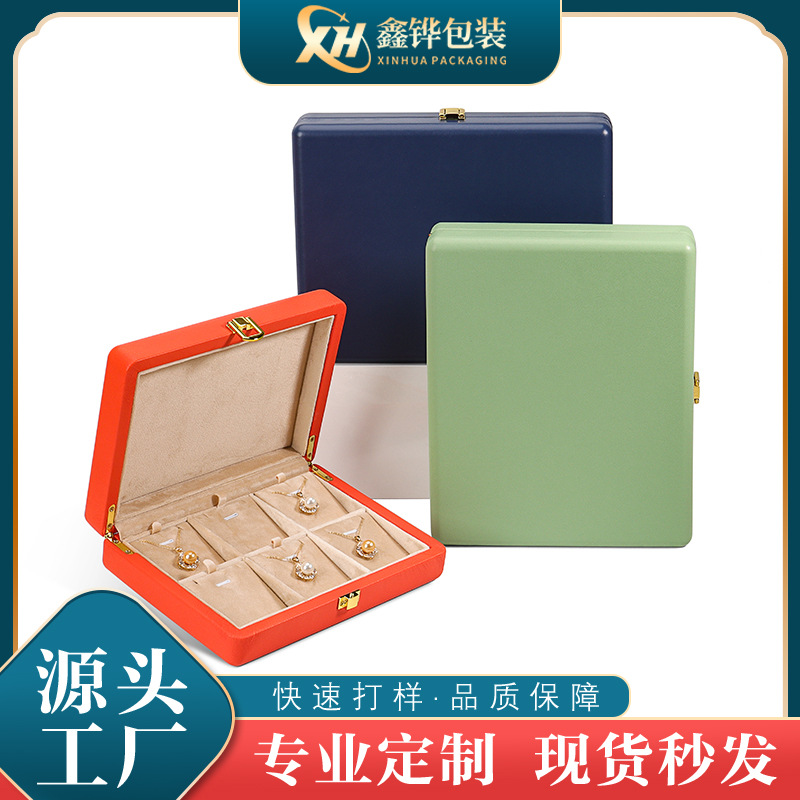 Entry Luxury Rounded Metal Lock Buckle Jewelry Box Ring Pendant Box suit Multi-function Box Jewelry Packaging Box