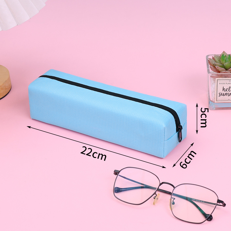Picture of Simple Large-Capacity Pencil Bag for Boys and Girls, Stain-Resistant Pencil Box, Student Square Pencil Bag, Customized Promotional Pencil Box