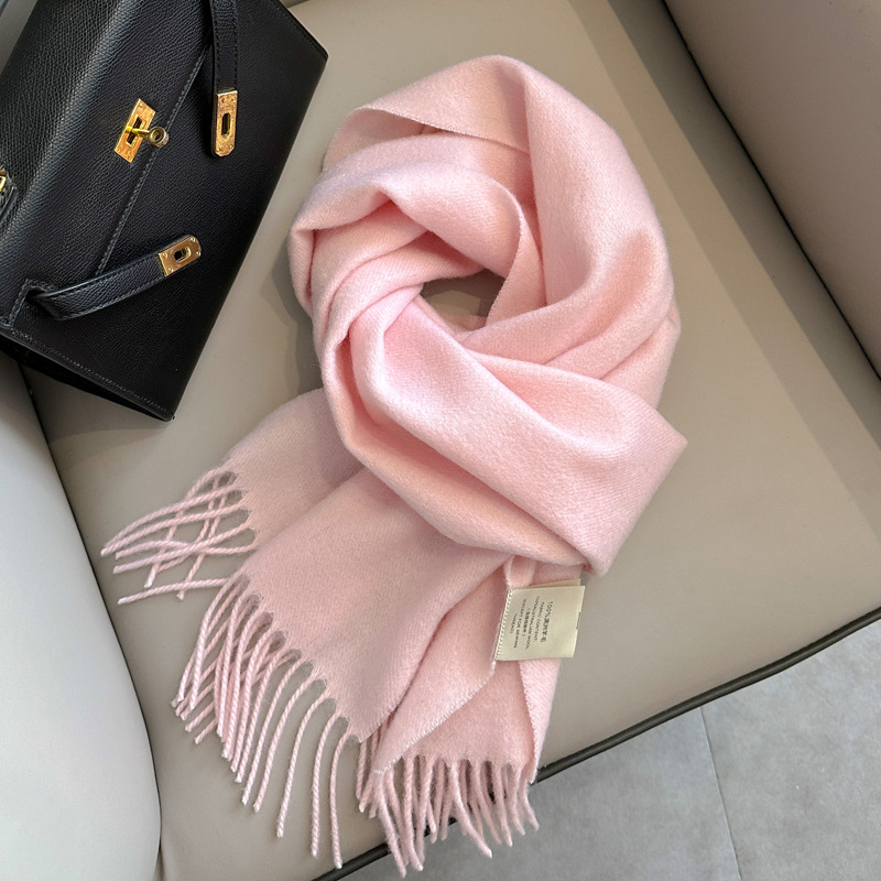 Picture of 2025 New Autumn and Winter Warm Scarf Women's Easiest for Match Long Pure Wool Scarf Men's Couple Style Spot Wholesale