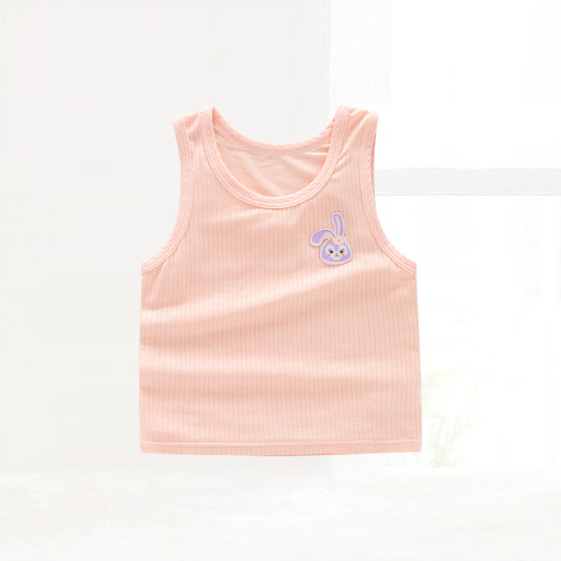 Picture of in stock wholesale baby vest summer children a summer top modal boneless baby base clothes