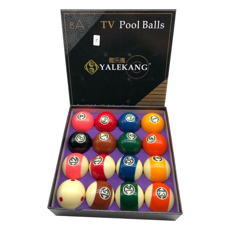 8A Black King Kong Billiards Chinese Black 89 Ball Snooker American Billiards Set of 16 Colored Billiards