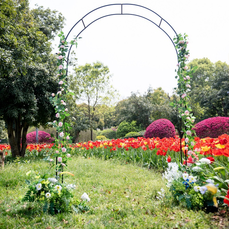 Picture of Source Factory Cross-border Hot Sale Courtyard Iron Arch Climbing Rack Wedding Garden Rose Flower Rack Grape Rack
