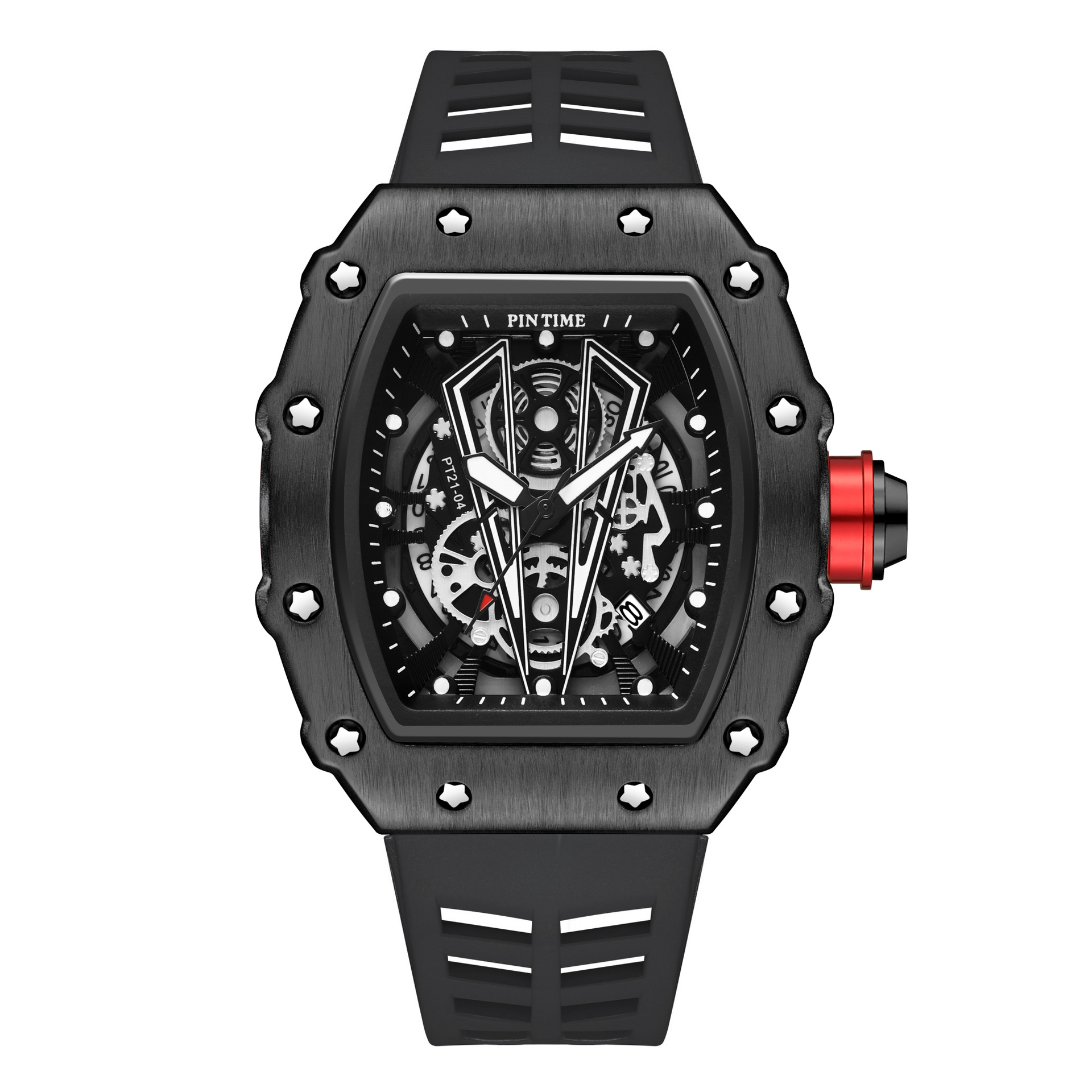 Picture of Pintime Watch Mechanical Style Men's Watch Quartz Richard Barrel-Shaped Niche Men's Watch Drop Shipping Watch
