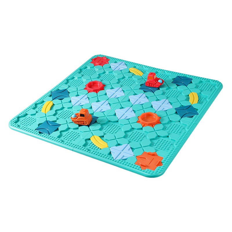 Road Building Maze Board Games Toys Boys and Girls Assembled Track Walking Back Force Car Entry Games Children's Educational Training