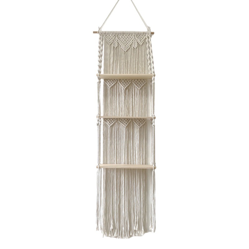 Bohemian Hand-woven Tapestry Living Room Bedroom Three-layer Storage Rack Homestay Wall Decoration Amazon Supply