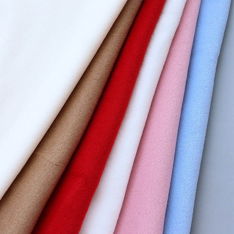 Picture of Autumn and Winter Thickened Single-Color and Two-Color Oubei Velvet Fabric 705g Stretch Knitted Single-Sided Smooth Woolen Coat Fabric