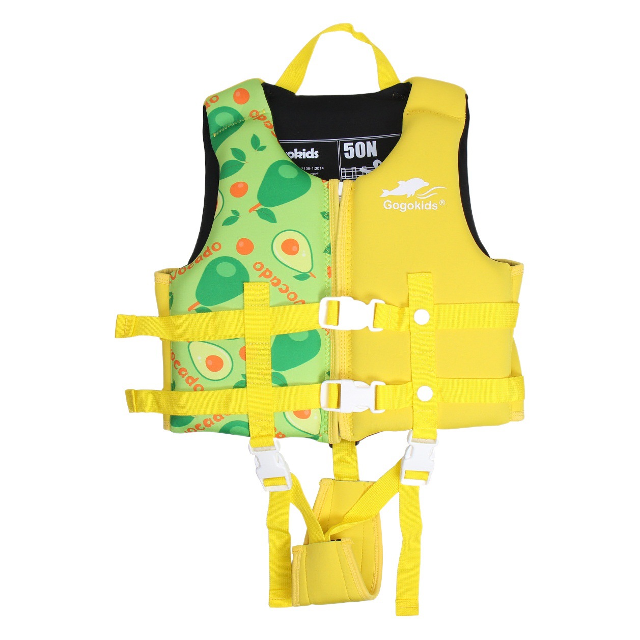 GOGOKIDS children's baby swimming buoyancy vest avocado cartoon swimsuit children's swimsuit vest