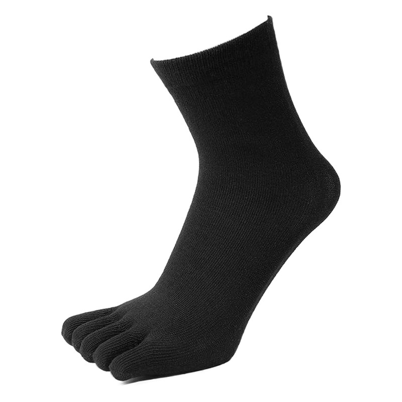 Men's Five-finger Socks Boys Cotton Socks Four Seasons Mid-tube Sports Socks Split-toe Cotton Five-toe Cotton Socks Foreign Trade Four Seasons Deodorant Socks
