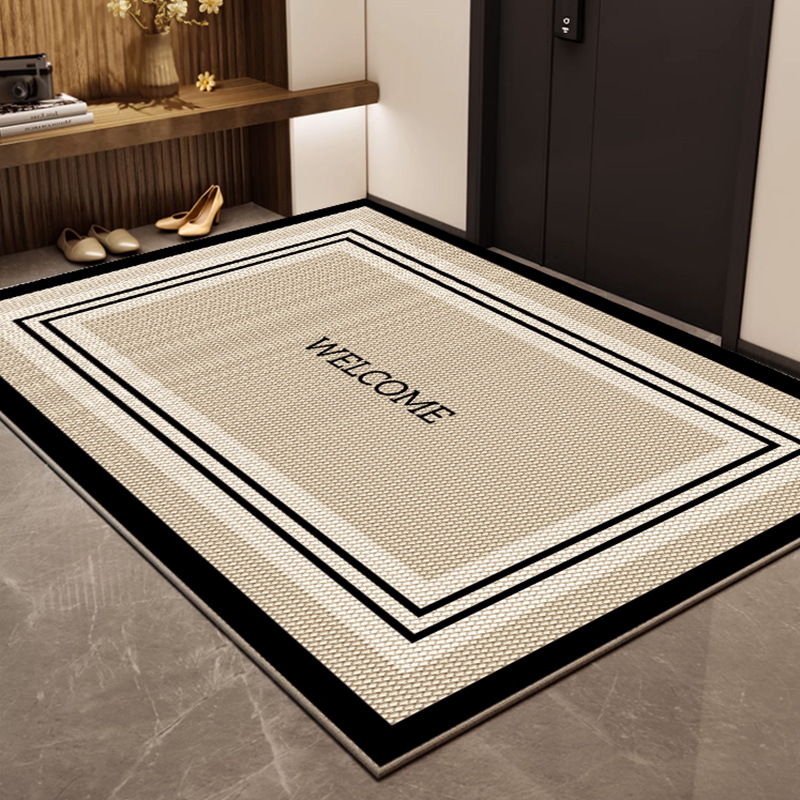 Picture of Entrance Floor Mat Entrance Door Entrance Floor Mat Home Non-Slip Soil Rubbing Carpet Light Luxury High-Level Dirty-Resistant Floor Mat