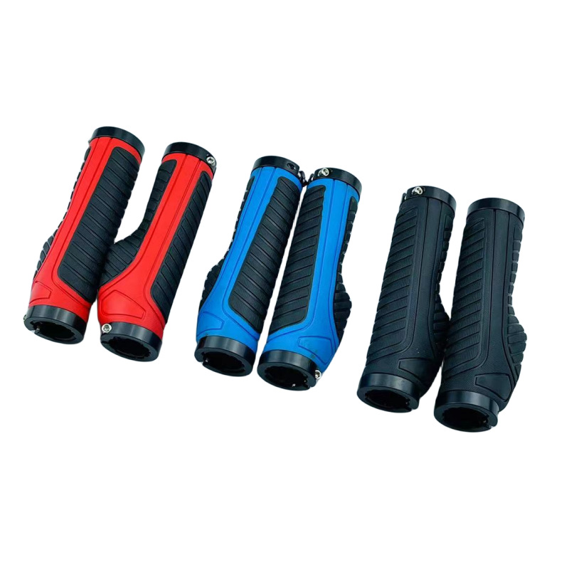 New riding equipment lock bicycle grip engineering meat ball bilateral lock bicycle handle cover cross-border 502