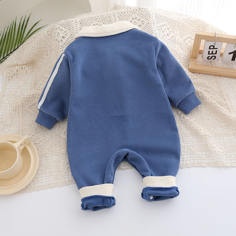 Picture of Full Moon Baby Clothes Spring Clothes Male Baby Handsome Body Clothes Newborn Outfit 100 Days Super Cute Ha Clothes Spring and Autumn