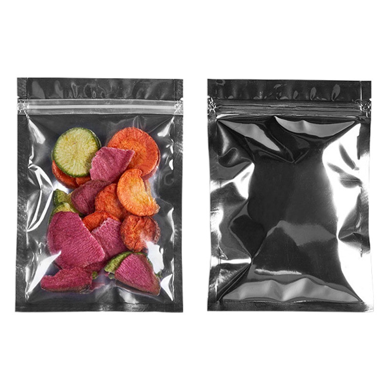 Manufacturer Wholesale Translucent Aluminized Yin and Yang Bag Scented Tea Candy Aluminum Foil Bone Bag Food Aluminized Yin and Yang Ziplock Bag