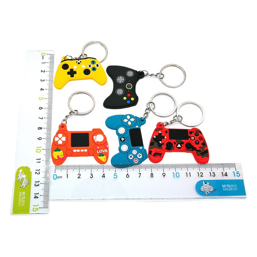 Pvc Keychain Pendant Backpack Pendant Game Handle Cartoon Animation Keychain Printable Advertising Logo Decoration