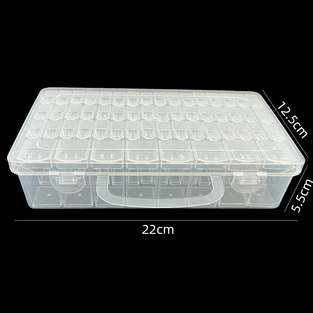 Picture of Factory direct 32 grid 64 grid storage box transparent plastic beads storage box parts nail Nail Box acrylic
