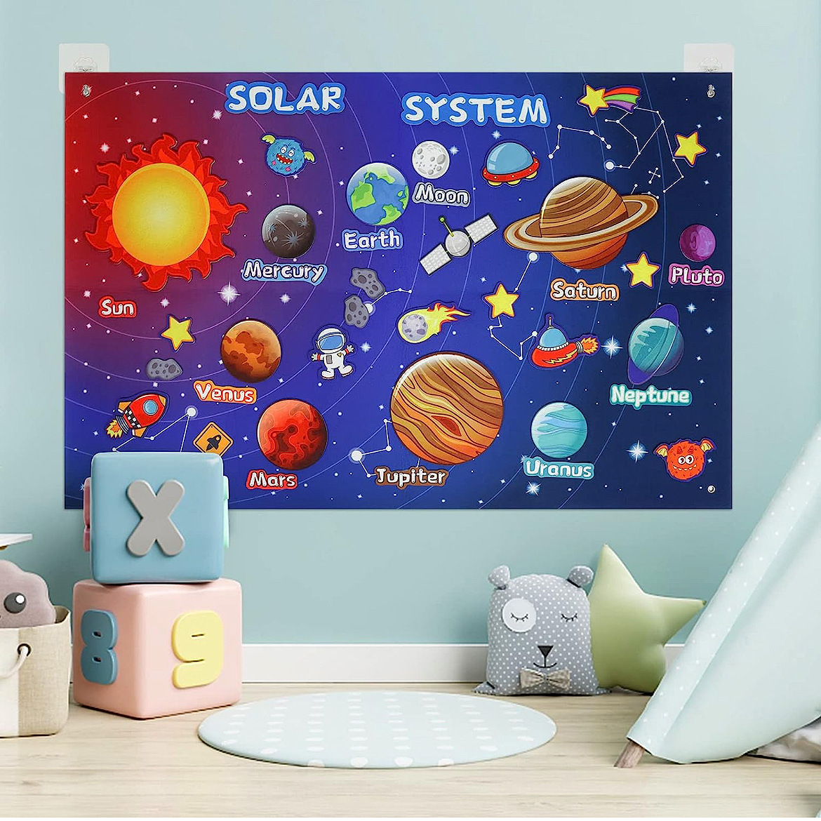 Picture of Amazon cross-border children's early education 3DIY three-dimensional felt game package storyboard learning board printing dinosaur animals