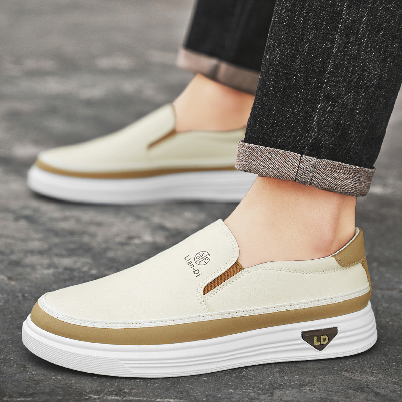 2025 New Autum Large Size Men's Beanie Shoes Breathable Casual Loafers Fashionable Leather Shoes Trendyy Men's Shoes