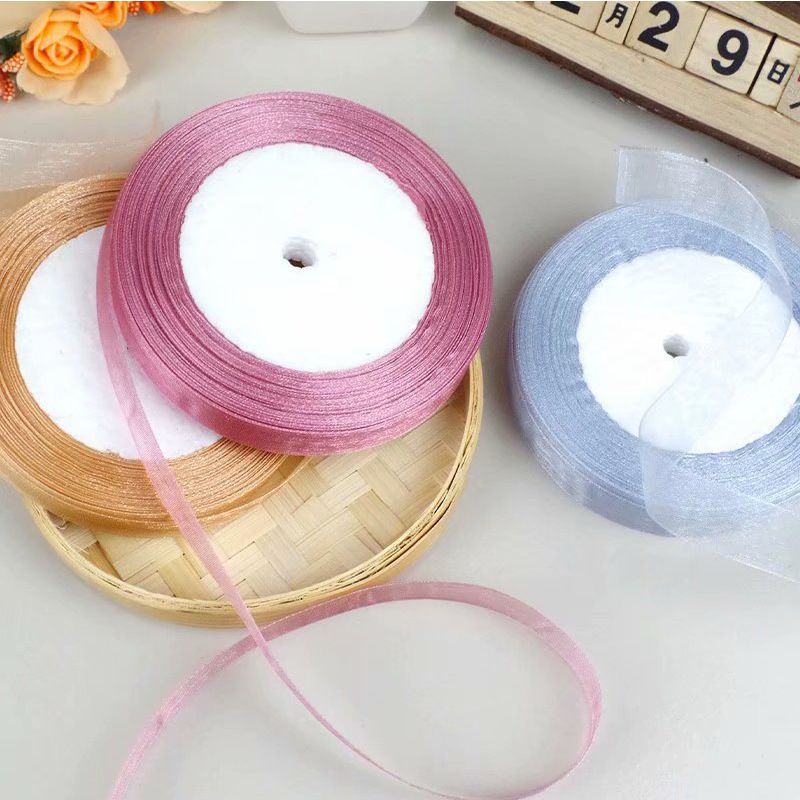 Yarn Ribbon Ribbon Polyester Ribbon Transparent Chiffon Ribbon Bow Ribbon Accessories Snow Ribbon Ribbon Wholesale