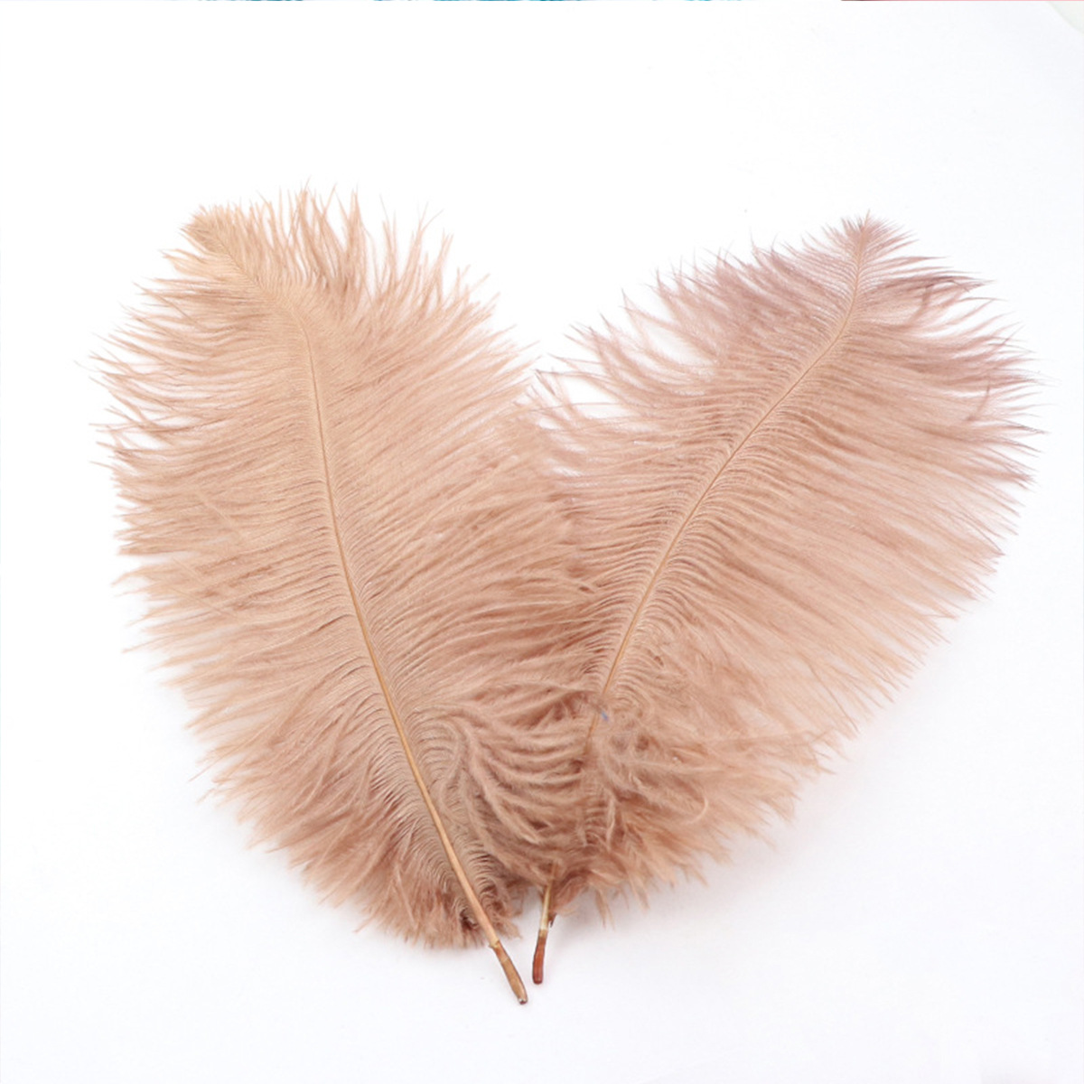 Picture of 10-15cm ostrich hair source factory bouquet wedding decoration feather wall handmade DIY crafts stage clothing