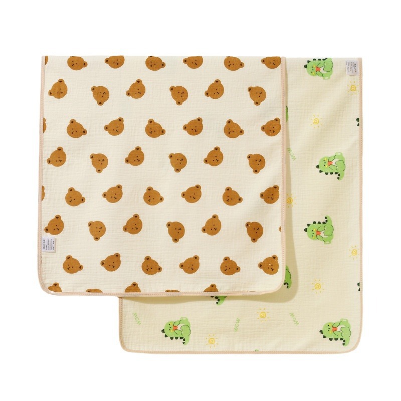 Picture of Baby Care Pad Waterproof Washable Pure Cotton Breathable Large Size Kindergarten Kidsren Can Use Baby Diaper Pad