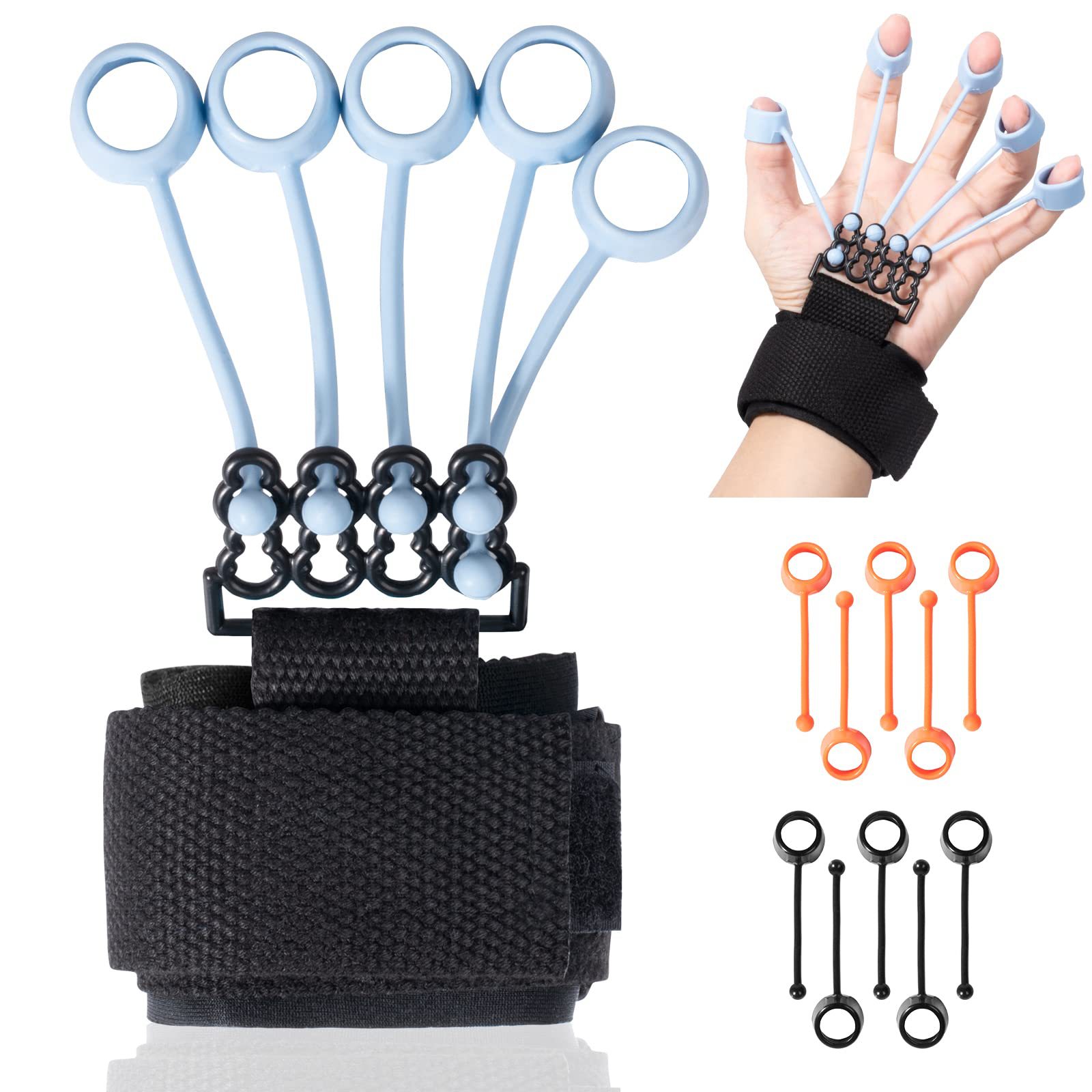 Finger flexion and extension trainer finger yoga exercise puller grip grip ball rehabilitation training equipment