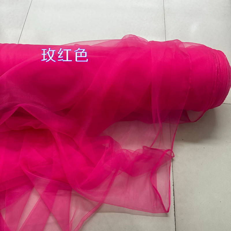 Picture of Cross-Border Tulle Wedding Chair Back Decoration Swiss Tulle Wedding Decoration Bamboo Chair White Tulle Ceiling Mesh Decoration Props