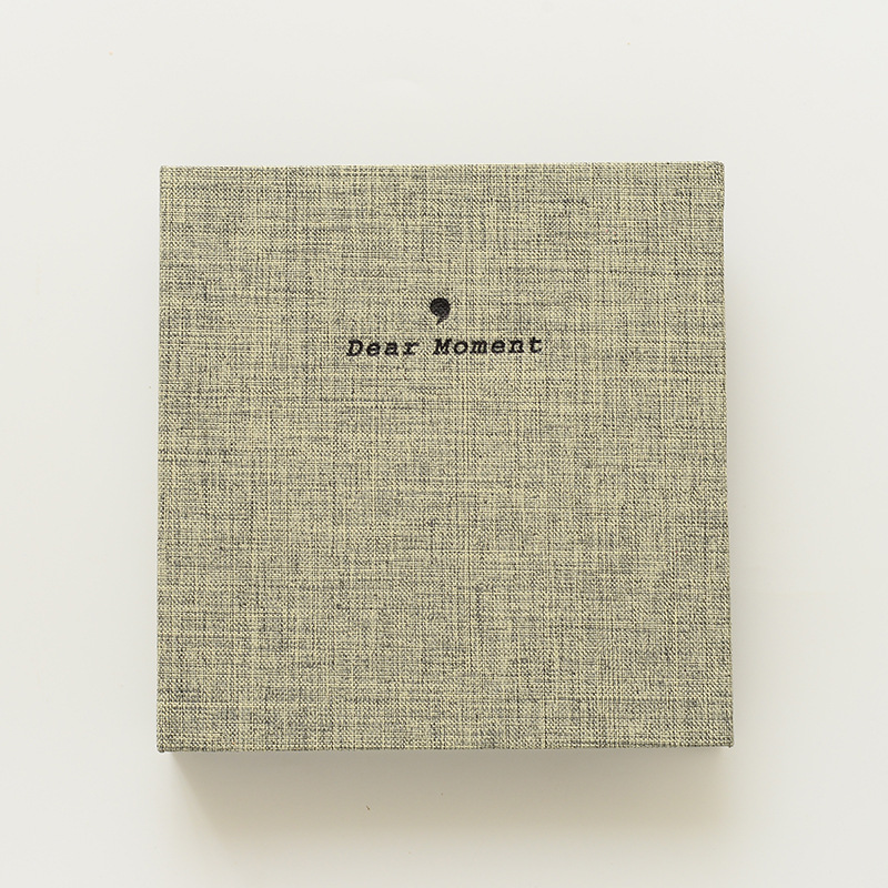 Picture of Wholesale plain cotton linen loose-leaf PP photo album photo album movie ticket storage postcard 3 inch 5 inch