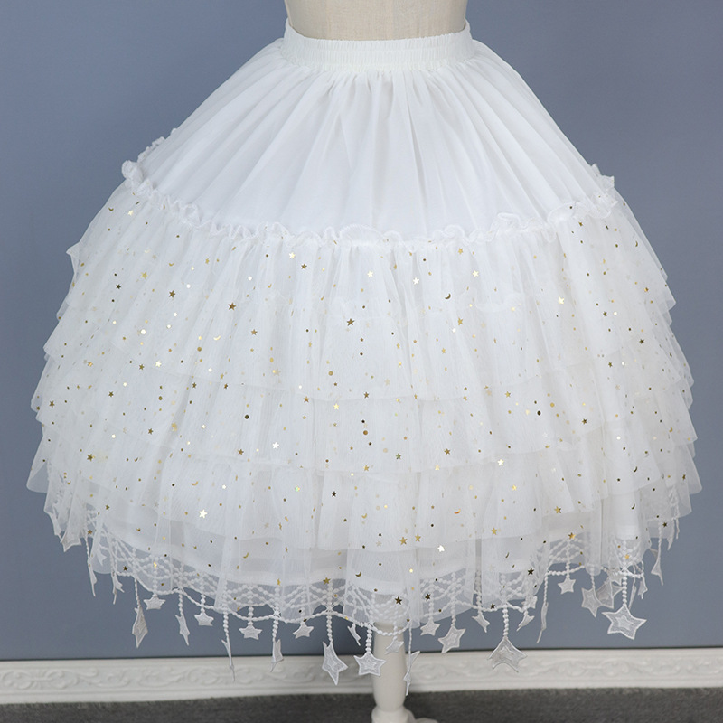 Moon Star River Long Violent Flower Wedding Lolita Puppet Fishbone Carmen Adjustable Pouch Dress Support