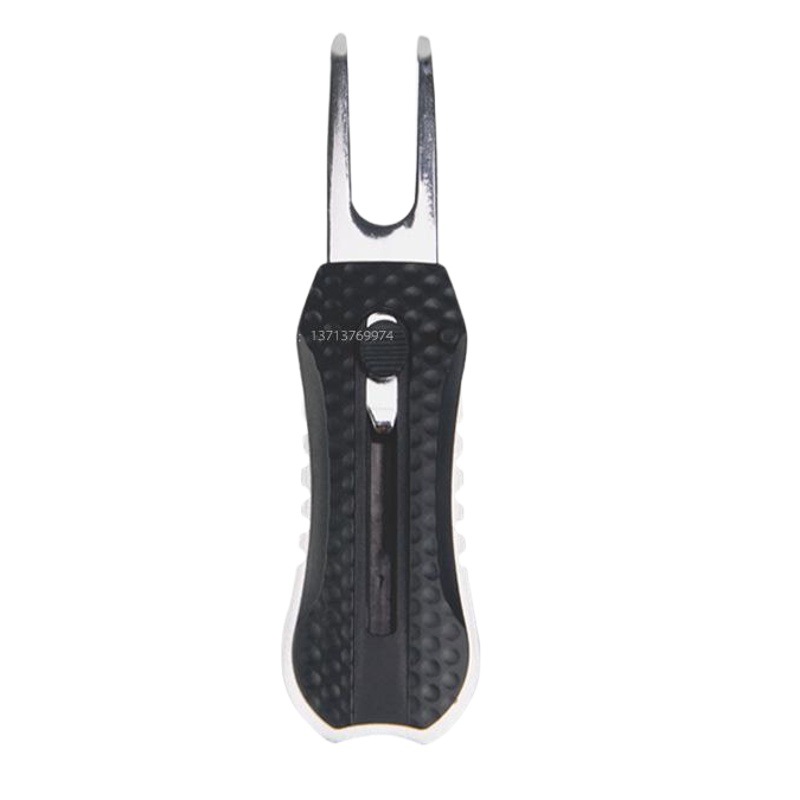 Golf Green Fork Spring Type Green Fork Green Repair Fork Retractable Green Fork Removable Magnetic Mark
