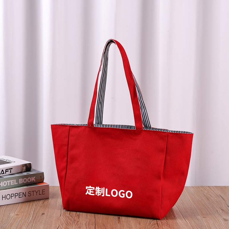 Printed Shoulder Bag Korean Style Large Capacity Canvas Bag Tote Bag Women's Canvas Bag Armpit Handbag Storage Crossbody