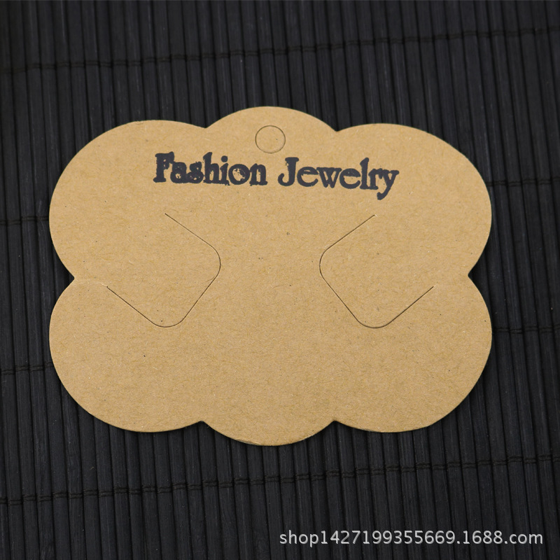 Picture of Kraft paper Korean headdress packaging card jewelry bow hairpin paper card handmade DIY accessories wholesale