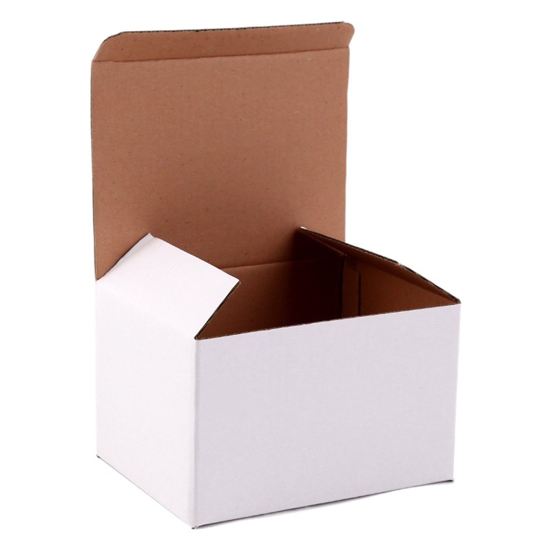 Three-Layer White Corrugated Box 10-11-12-13-14cm Foldableing Carton Jewelry Packaging Box Wholesale Can Be Made