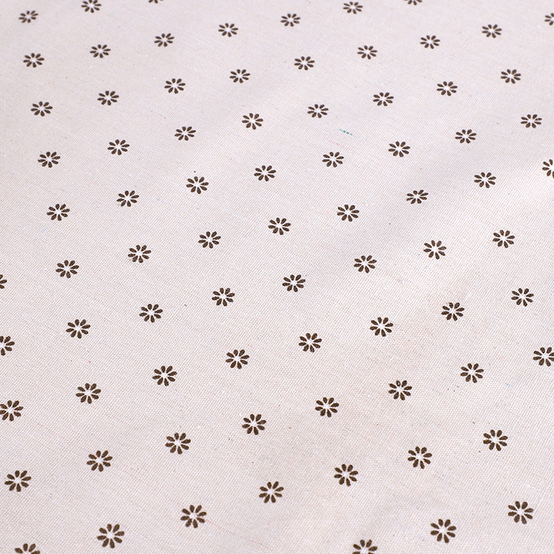 Picture of Wholesale daisy series linen fabric sand cloth background cloth stall tablecloth cotton linen pillow cushion fabric