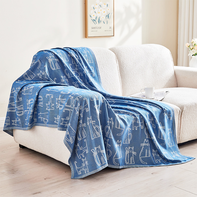 Picture of Factory Wholesale Aviation Blanket Aircraft Blanket First Class Blanket Office Summer Nap Air-conditioning Blanket Gift Blanket Blanket