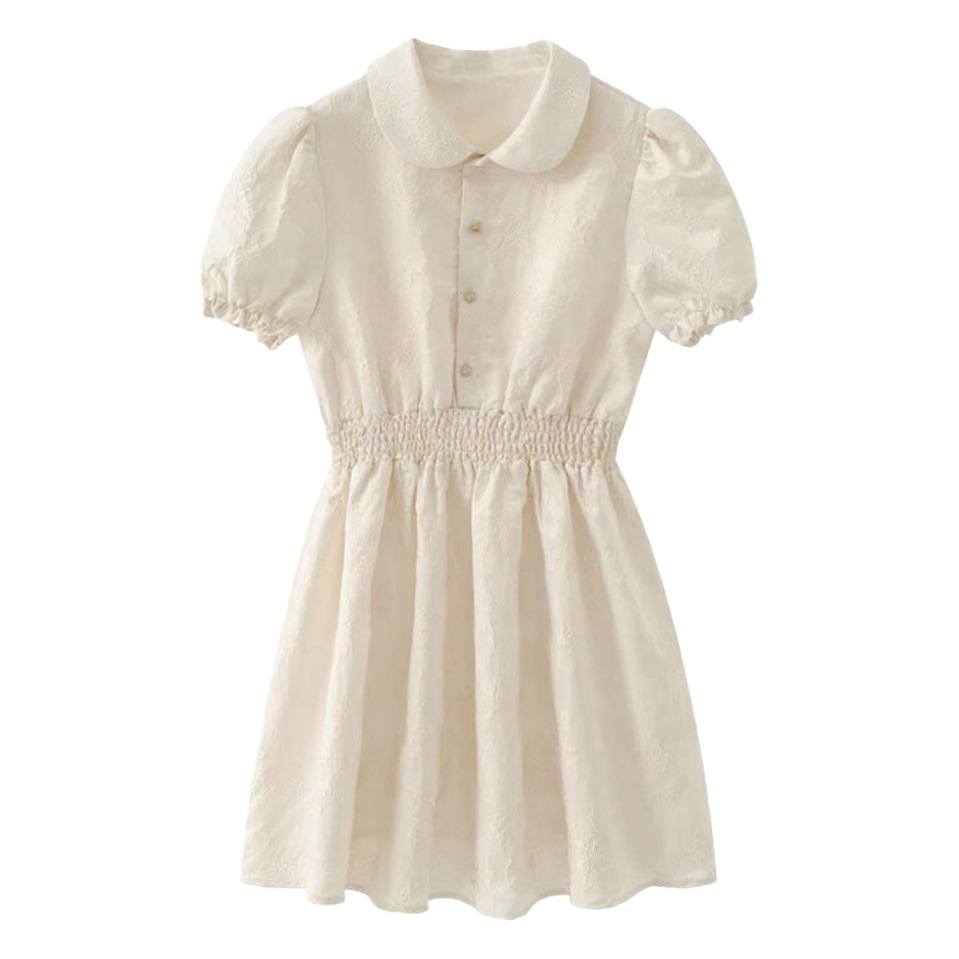 French Academy Style Cute Fairy Belted Skirt Women's 2024 Summer New Tea Break Sweet Girly dress