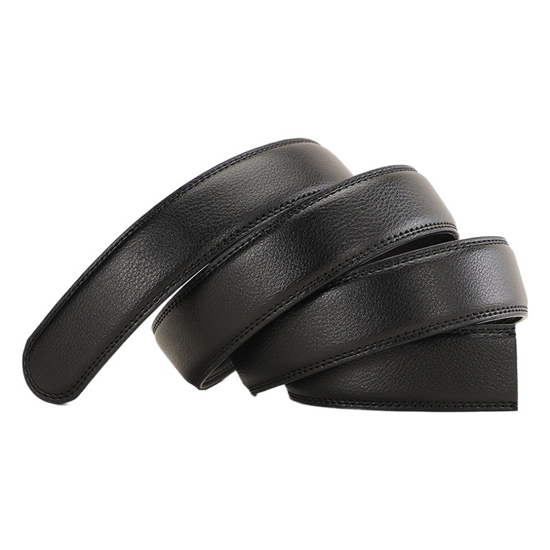 Headless belt real belt body Men's non-lead belt automatic buckle belt young and middle-aged high-end buckle-free 110CM