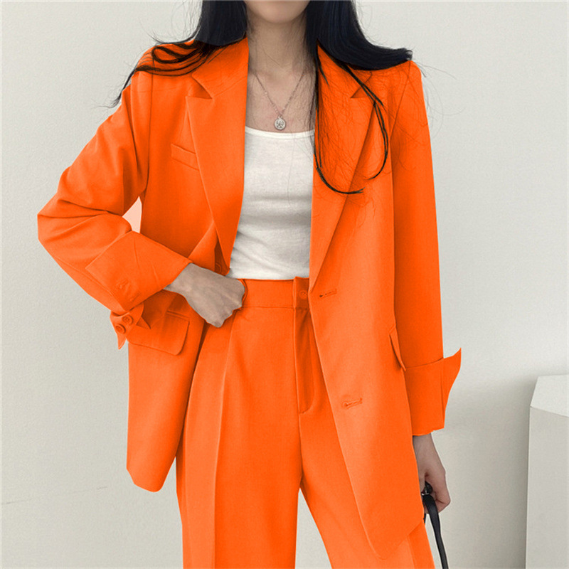 Picture of Suit Jacket High Sense Women's Spring and Autumn Design Sense Thin Niche Professional suit Temperament Slim-fit Small Suit Two-piece Set