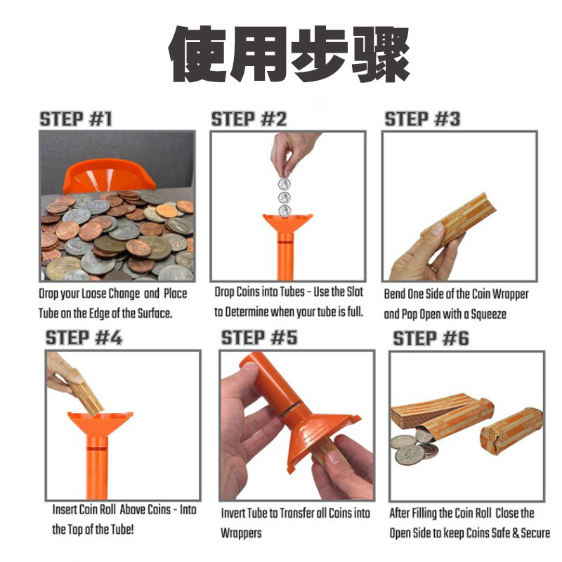 Picture of Cross-border New Product Coin counter Coin counter Coin Sorter Tube Set Coin Sorter