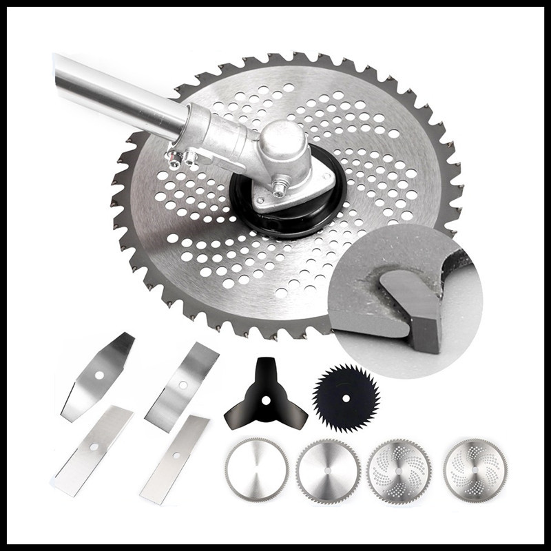 Lawn mower saw blade 3 4 8 40 60 80 teeth manganese steel saw blade weeding brush cutter accessories round blade accessories
