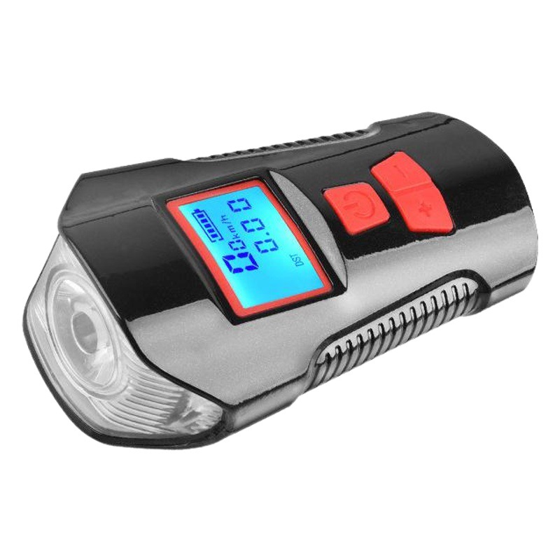 Bicycle code meter lamp multifunctional headlight waterproof USB rechargeable with horn bright light lighting lamp night rider electric