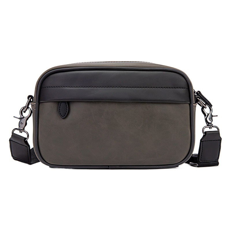 Picture of Korean fashion Men's messenger bag 2024 New retro solid color small backpack casual shoulder phone bag for men