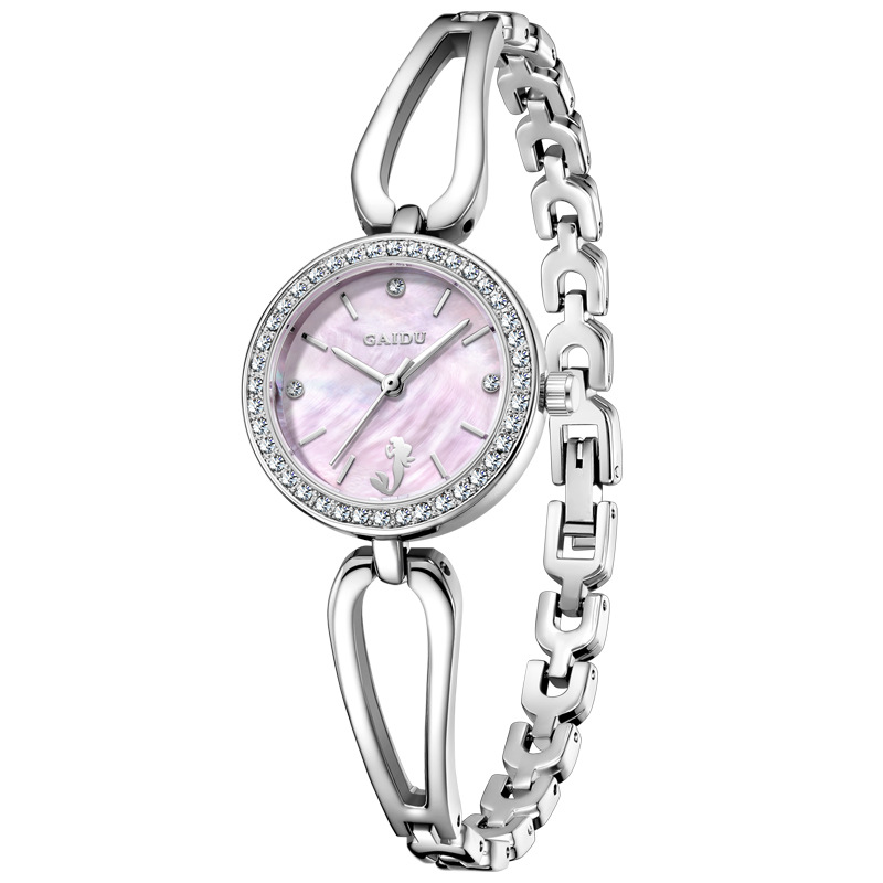 Picture of GAIDU Women's Watch Simple Quartz Watch Casual Elegant Diamond-encrusted Fashion Niche Bracelet Watch Women