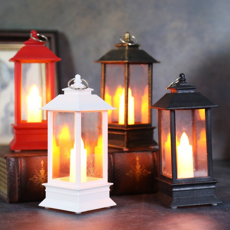 Christmas Halloween Small Wind Lamp Led Luminous Plastic Night Light Christmas Decorations Creative Christmas Gifts